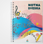 Нотна свеска А4 спирала